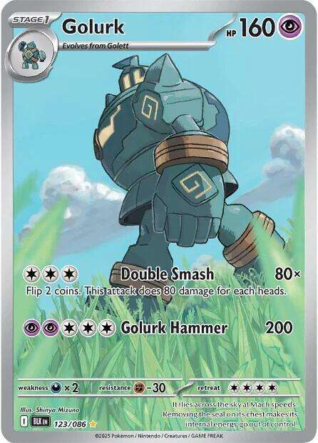 Pokemon Trading Card Game - Golurk - 123/086 - SV: Black Bolt