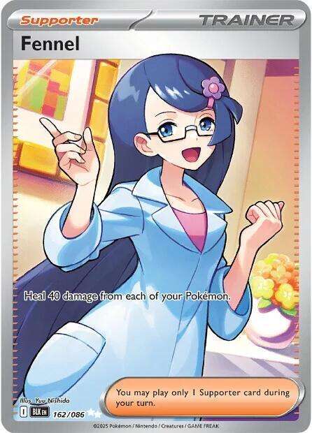 Pokemon Trading Card Game - Fennel - 162/086 - SV: Black Bolt