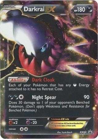 Pokemon Trading Card Game - Darkrai EX - BW46 - Ultra Rare Pokemon Black & White  - LP