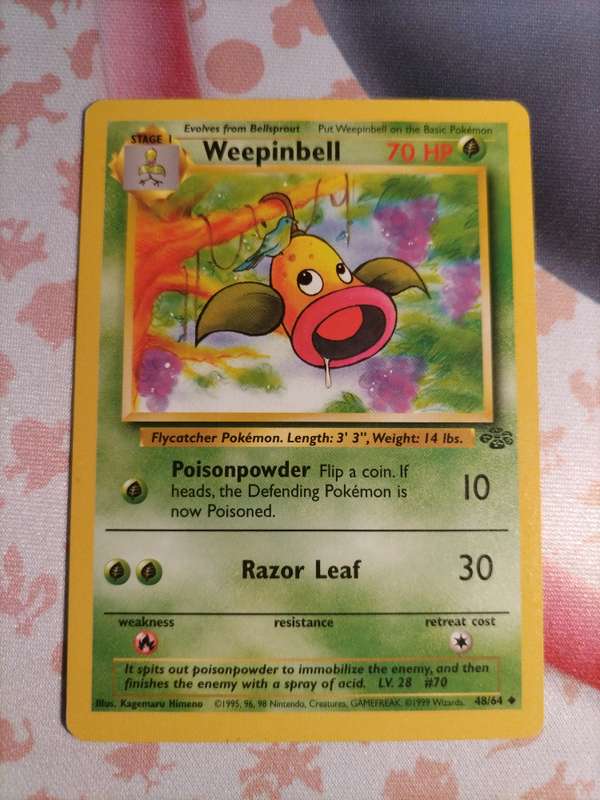 Pokemon Trading Card Game - Weepinbell #48 Pokemon Jungle (2)