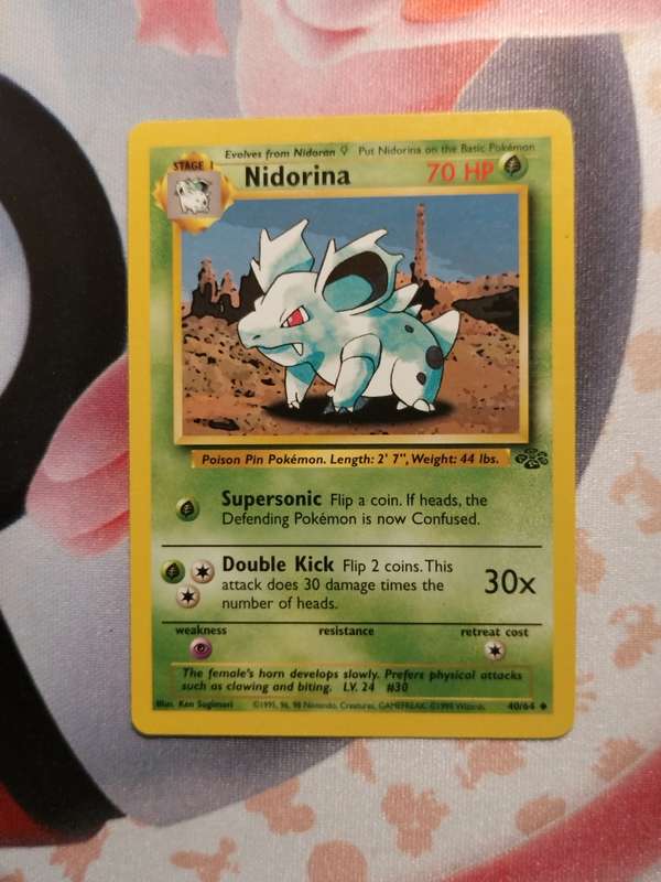 Pokemon Trading Card Game - Nidorina #40 Pokemon Jungle (2)