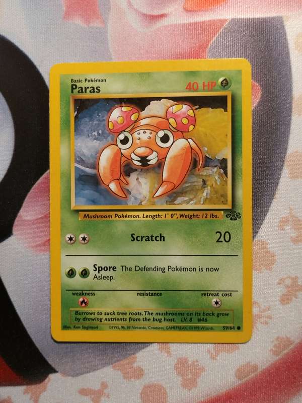 Pokemon Trading Card Game - Paras #59 Pokemon Jungle (6)