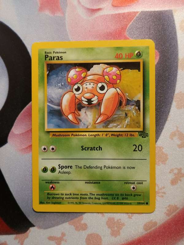 Pokemon Trading Card Game - Paras #59 Pokemon Jungle (5)