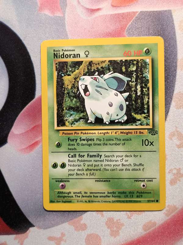 Pokemon Trading Card Game - Nidoran #57 Pokemon Jungle (4)
