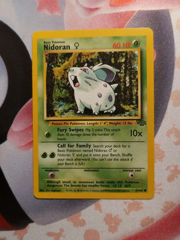 Pokemon Trading Card Game - Nidoran #57 Pokemon Jungle (3)