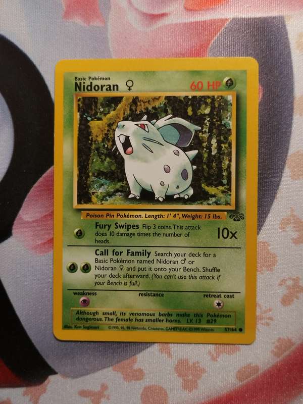 Pokemon Trading Card Game - Nidoran #57 Pokemon Jungle (2)