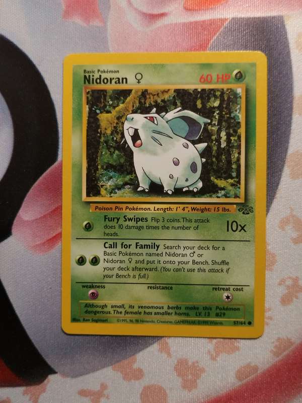 Pokemon Trading Card Game - Nidoran #57 Pokemon Jungle (1)