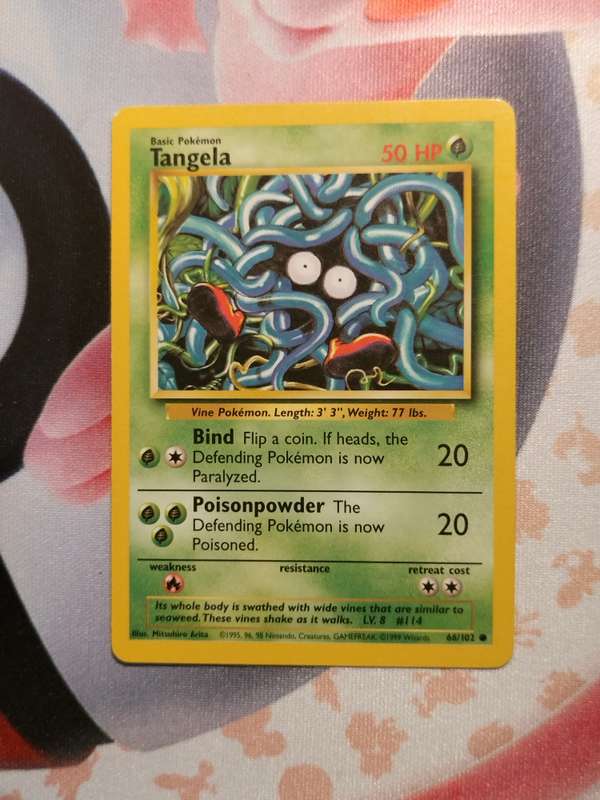 Pokemon Trading Card Game - Tangela #66 Pokemon Base Set (1)
