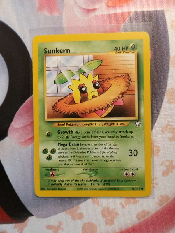 Pokemon Trading Card Game - Sunkern #78 Pokemon Neo Genesis (1)