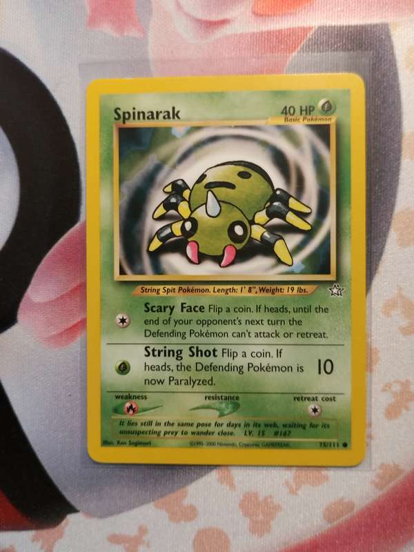 Pokemon Trading Card Game - Spinarak #75 Pokemon Neo Genesis (4)