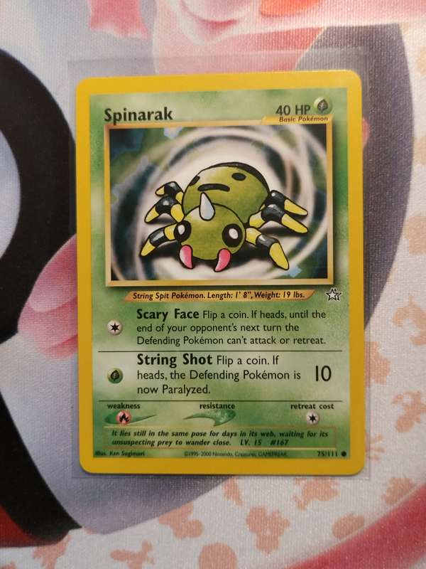 Pokemon Trading Card Game - Spinarak #75 Pokemon Neo Genesis (3)