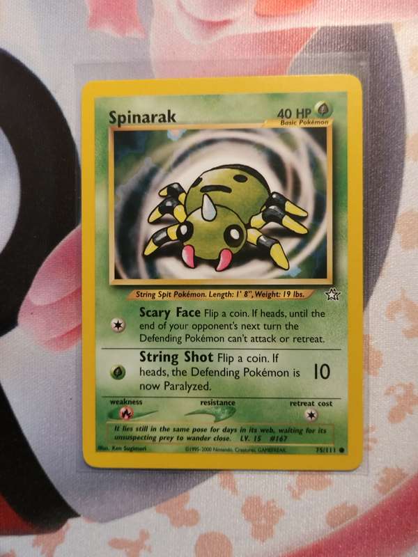 Pokemon Trading Card Game - Spinarak #75 Pokemon Neo Genesis (2)