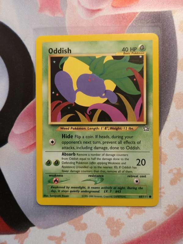 Pokemon Trading Card Game - Oddish #68 Pokemon Neo Genesis (6)