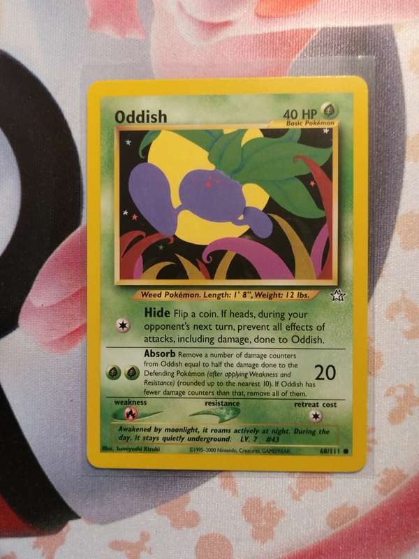 Pokemon Trading Card Game - Oddish #68 Pokemon Neo Genesis (5)