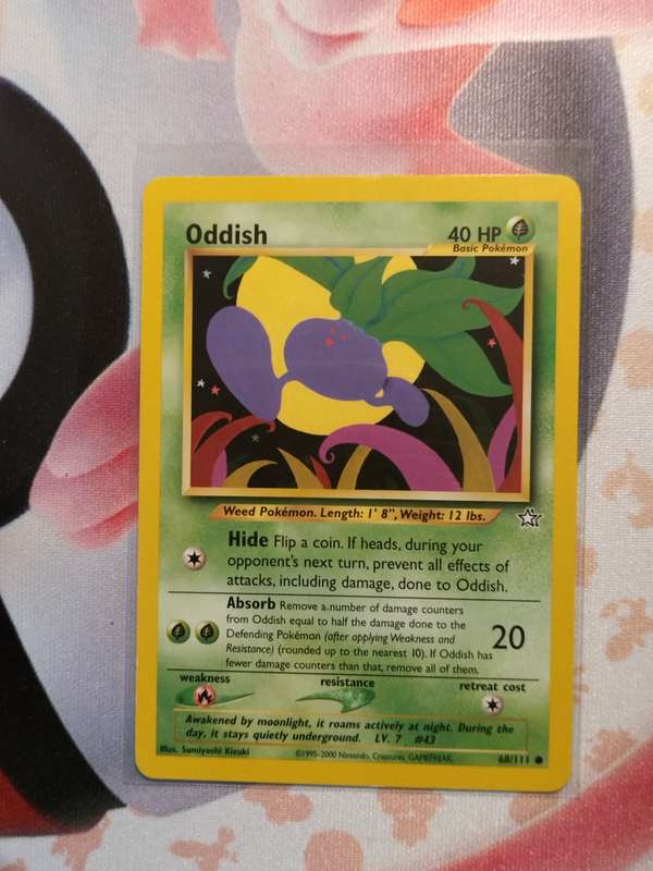 Pokemon Trading Card Game - Oddish #68 Pokemon Neo Genesis (4)