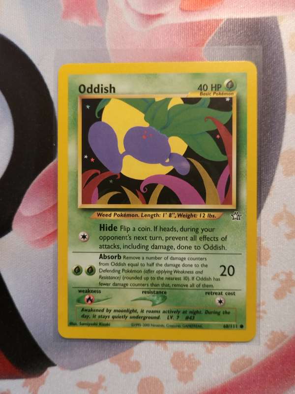 Pokemon Trading Card Game - Oddish #68 Pokemon Neo Genesis (3)