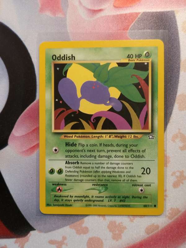 Pokemon Trading Card Game - Oddish #68 Pokemon Neo Genesis (2)