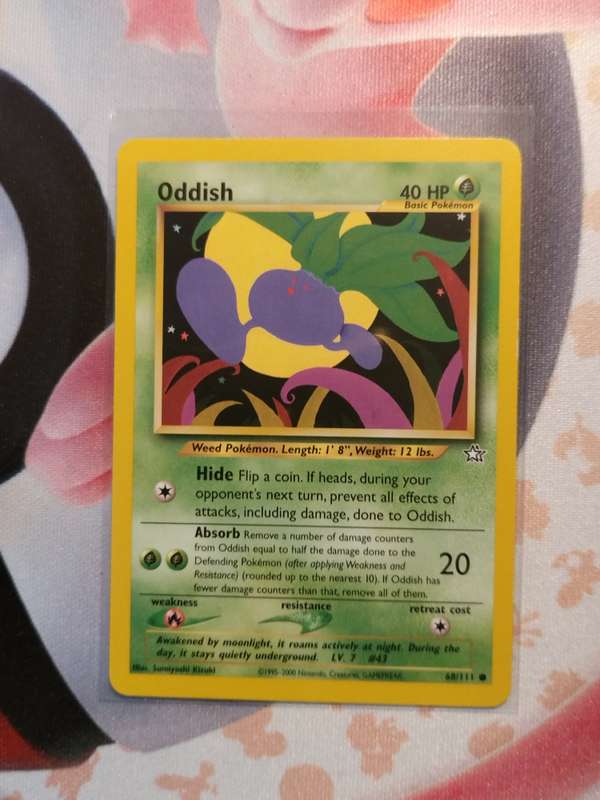Pokemon Trading Card Game - Oddish #68 Pokemon Neo Genesis (1)