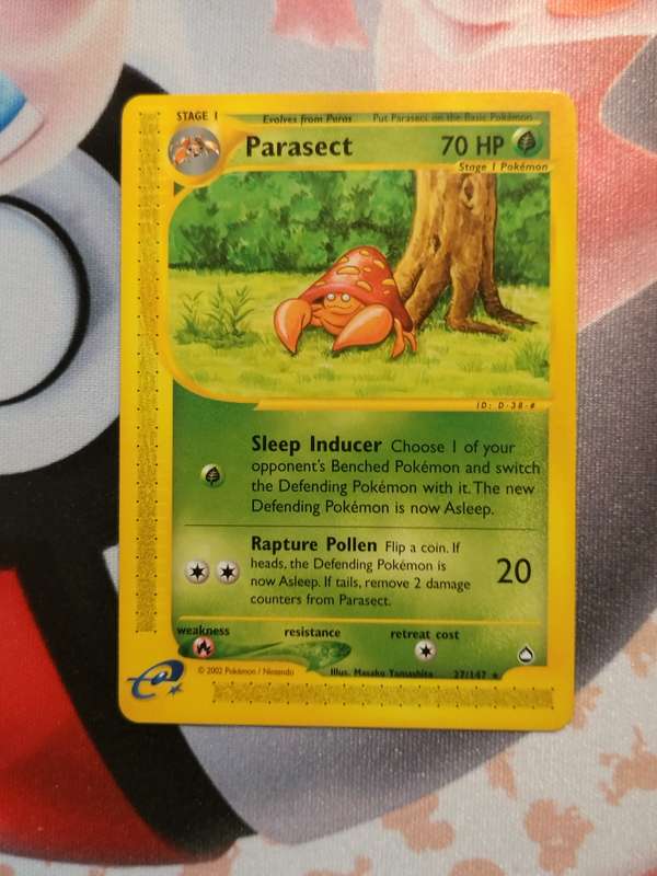 Pokemon Trading Card Game - Parasect #27 Pokemon Aquapolis
