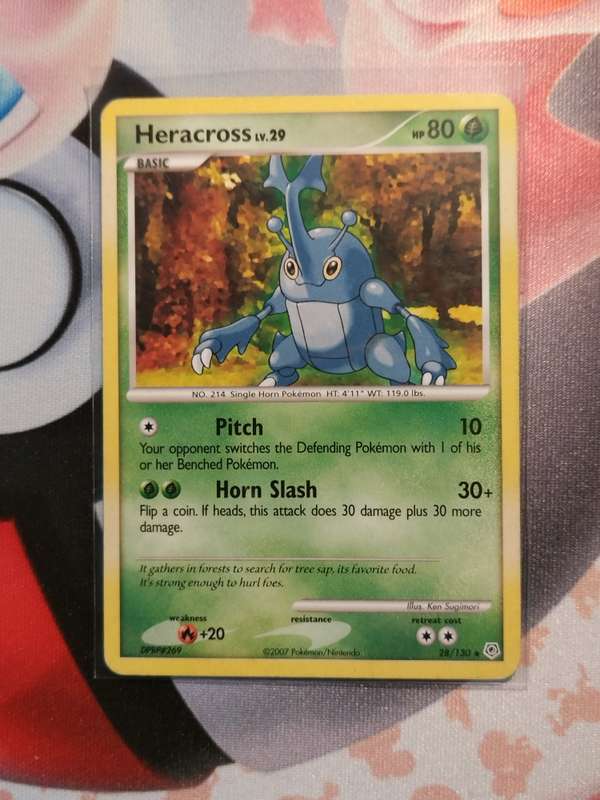 Pokemon Trading Card Game - Heracross #28 Pokemon Diamond & Pearl