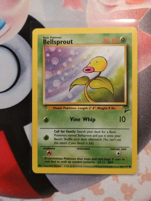 Pokemon Trading Card Game - Bellsprout #66 Pokemon Base Set 2 (2)