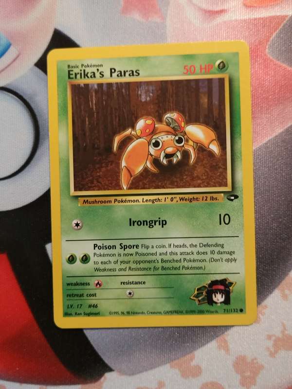 Pokemon Trading Card Game - Erika's Paras #71 Pokemon Gym Challenge