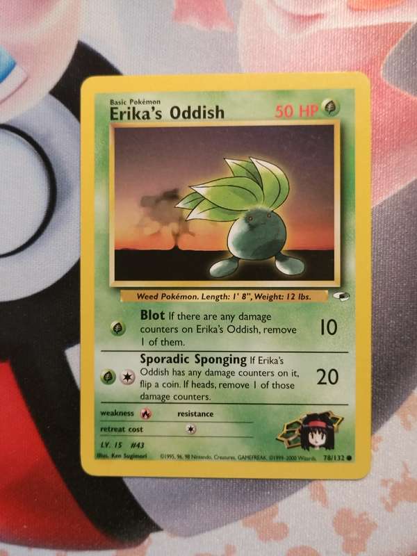 Pokemon Trading Card Game - Erika's Oddish #78 Pokemon Gym Heroes
