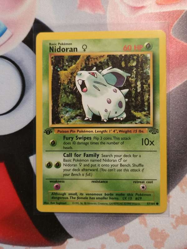 Pokemon Trading Card Game - Nidoran [1st Edition] #57 Pokemon Jungle