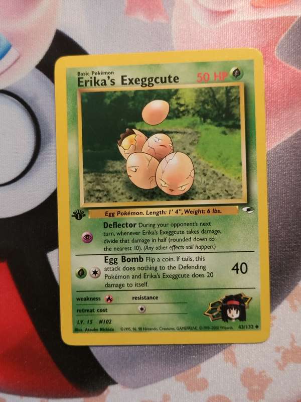 Pokemon Trading Card Game - Erika's Exeggcute [1st Edition] #43 Pokemon Gym Heroes