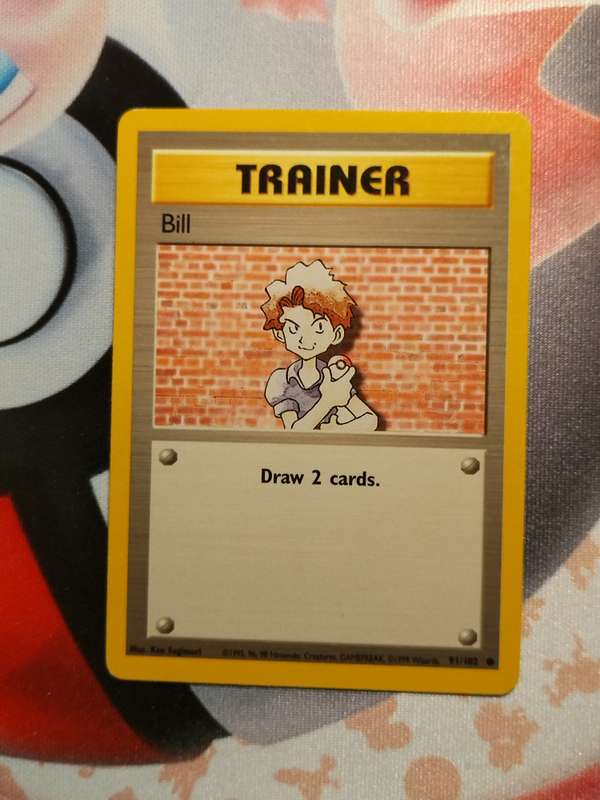 Pokemon Trading Card Game - Bill #91 Pokemon Base Set (6)