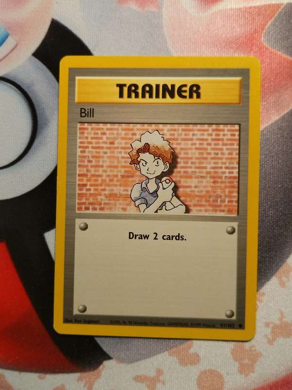 Pokemon Trading Card Game - Bill #91 Pokemon Base Set (3)