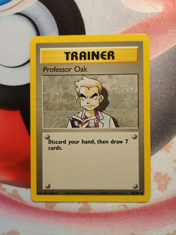Pokemon Trading Card Game - Professor Oak #88 Pokemon Base Set  (3)