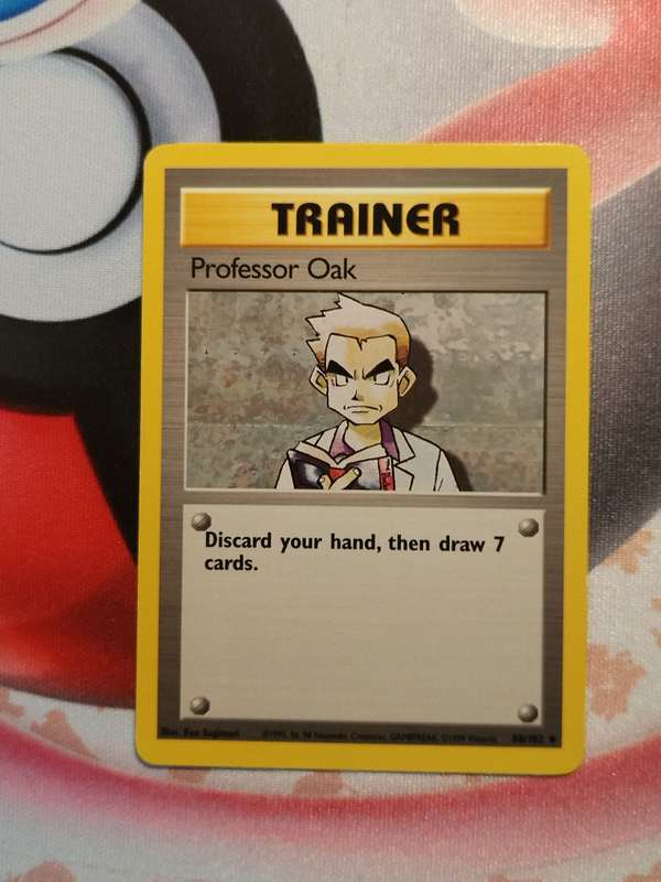 Pokemon Trading Card Game - Professor Oak #88 Pokemon Base Set  (2)