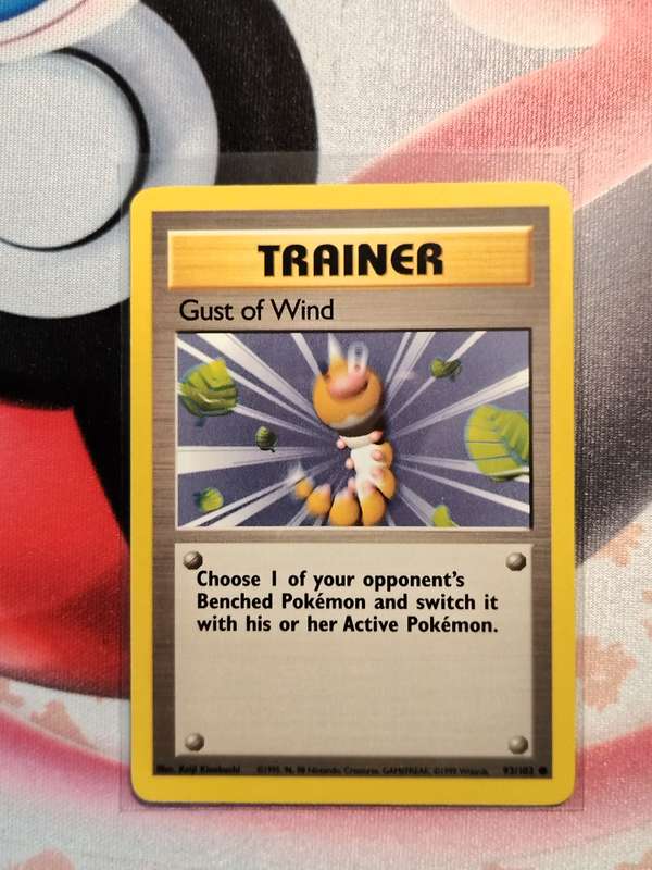 Pokemon Trading Card Game -  Gust of Wind #93 Pokemon Base Set  (4)