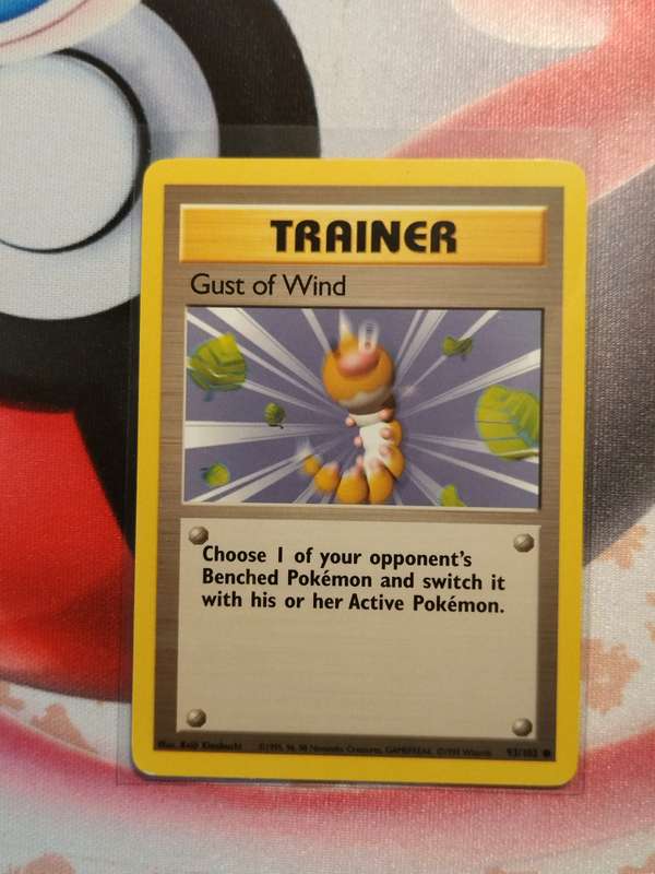 Pokemon Trading Card Game -  Gust of Wind #93 Pokemon Base Set  (3)