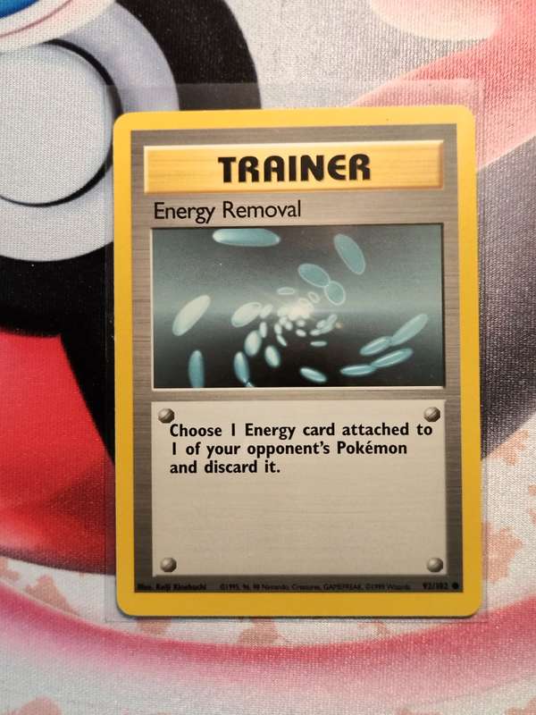Pokemon Trading Card Game - Energy Removal #92 Pokemon Base Set  (2)