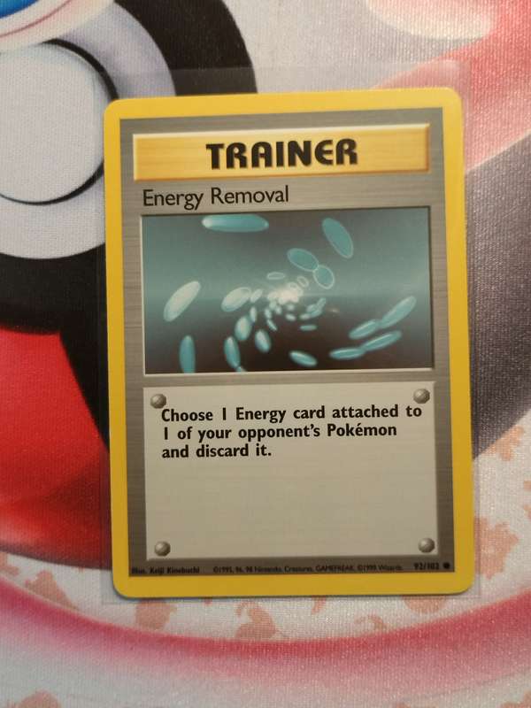 Pokemon Trading Card Game - Energy Removal #92 Pokemon Base Set  (1)