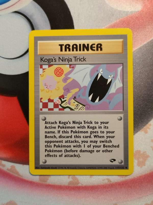Pokemon Trading Card Game -  Koga's Ninja Trick #115 Pokemon Gym Challenge