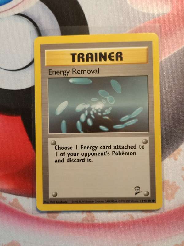 Pokemon Trading Card Game - Energy Removal #119 Pokemon Base Set 2