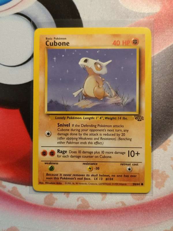 Pokemon Trading Card Game - Cubone #50 Pokemon Jungle (4)