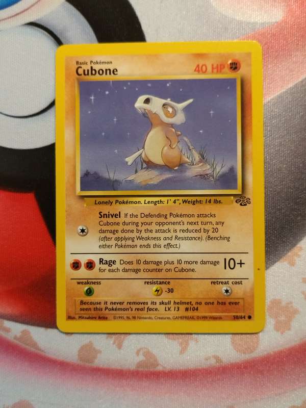 Pokemon Trading Card Game - Cubone #50 Pokemon Jungle (3)