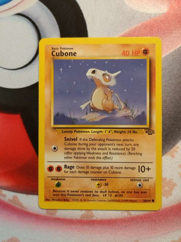 Pokemon Trading Card Game - Cubone #50 Pokemon Jungle (2)