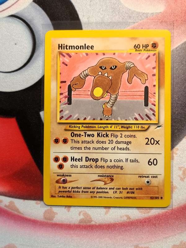 Pokemon Trading Card Game - Hitmonlee #42 Pokemon Neo Destiny