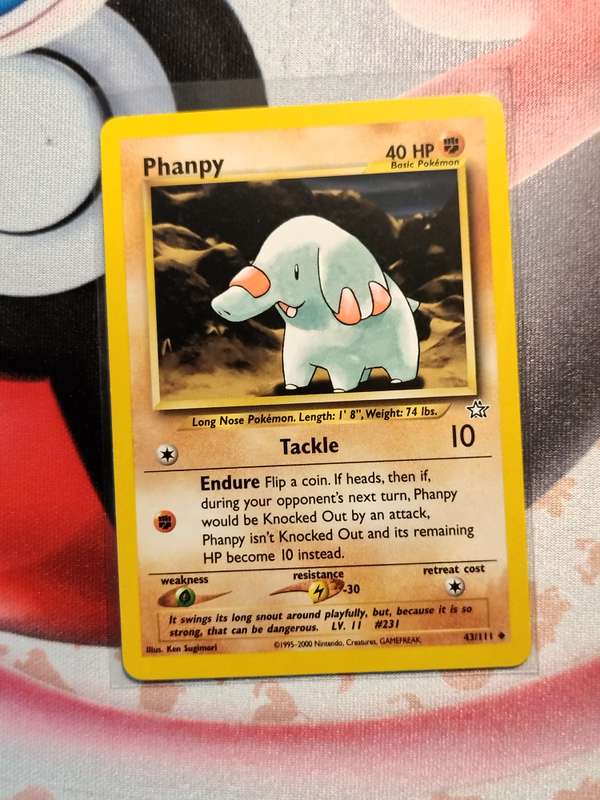 Pokemon Trading Card Game - Phanpy #43 Pokemon Neo Genesis (2)