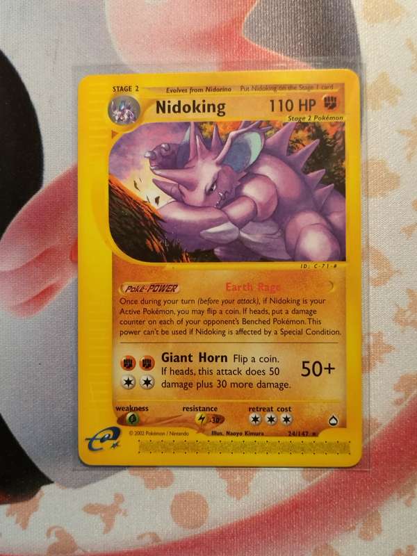 Pokemon Trading Card Game - Nidoking #24 Pokemon Aquapolis