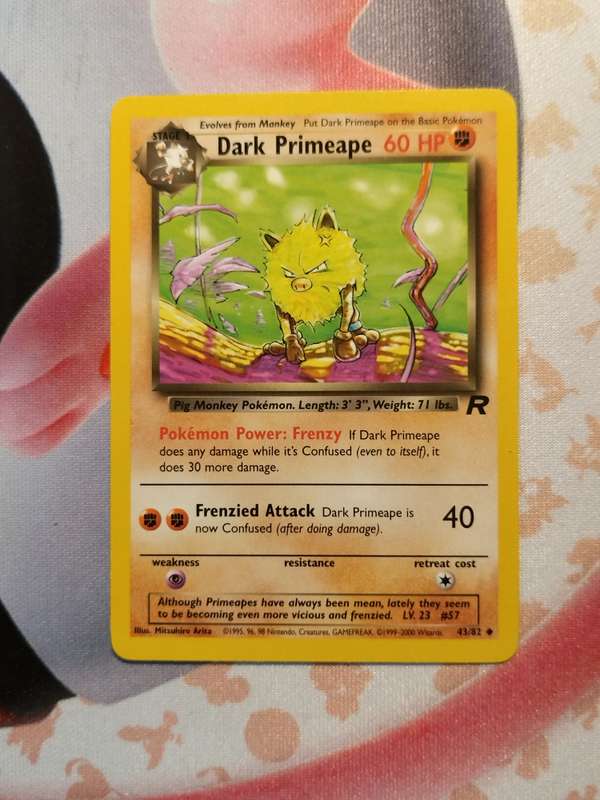 Pokemon Trading Card Game - Dark Primeape #43 Pokemon Team Rocket (4)