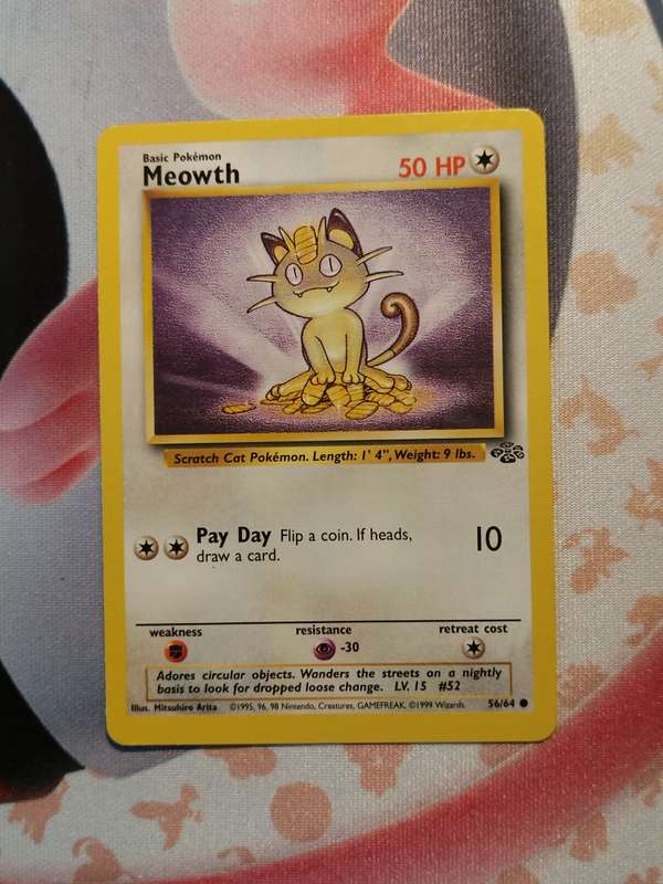 Pokemon Trading Card Game - Meowth #56 Pokemon Jungle (2)
