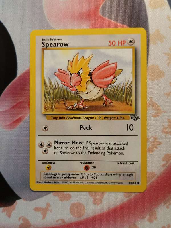 Pokemon Trading Card Game - Spearow #62 Pokemon Jungle (3)