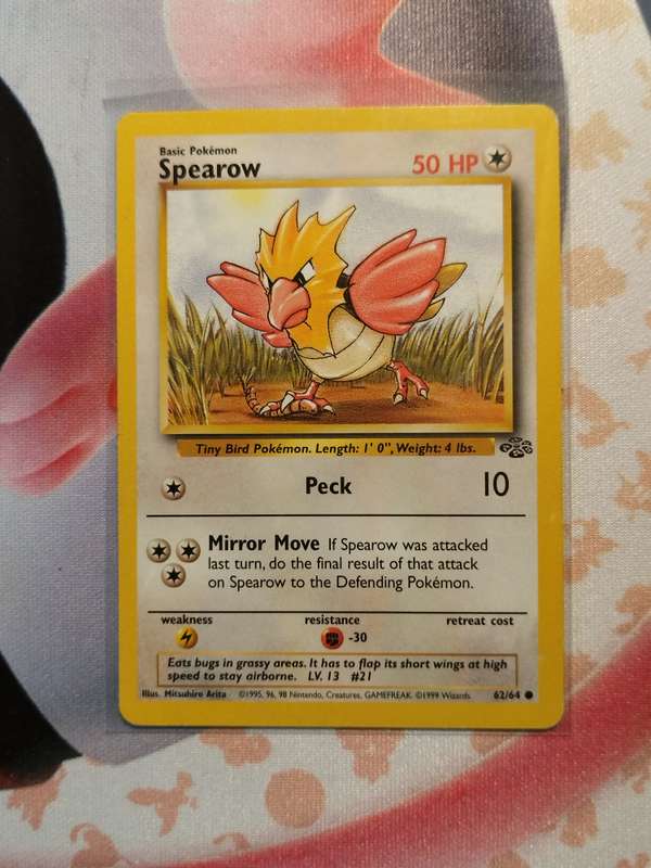 Pokemon Trading Card Game - Spearow #62 Pokemon Jungle (2)