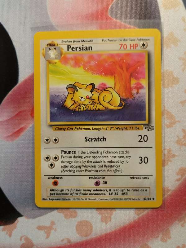 Pokemon Trading Card Game - Persian #42 Pokemon Jungle (3)